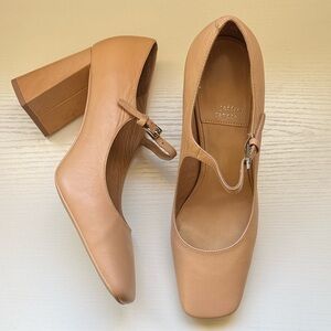 Jeffrey Campbell Nude Block Heel Mary Janes